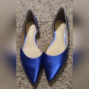 💙 Marc Fisher LTD Pointed-Toe d’Orsay Flats – Cobalt Blue 💙